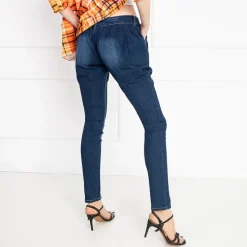 Royalfashion Jeansy damskie z niskim stanem