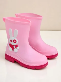 Royalfashion Kalosze dziecięce z króliczkiem Bunny Splash