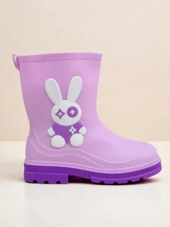Royalfashion Kalosze dziecięce z króliczkiem Bunny Splash