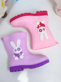 Royalfashion Kalosze dziecięce z króliczkiem Bunny Splash