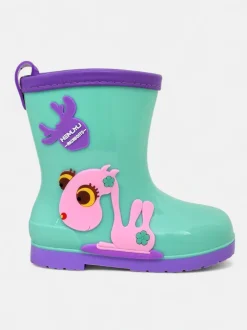 Royalfashion Kalosze dziecięce z naszywkami Funny Time