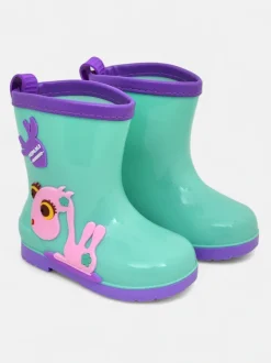 Royalfashion Kalosze dziecięce z naszywkami Funny Time