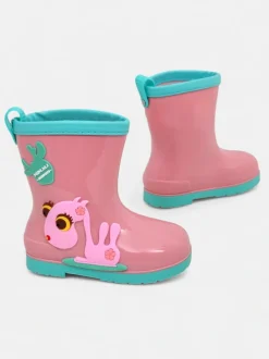 Royalfashion Kalosze dziecięce z naszywkami Good Time