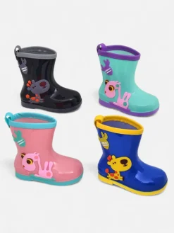 Royalfashion Kalosze dziecięce z naszywkami Good Time