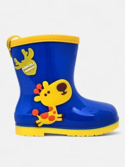 Royalfashion Kalosze dziecięce z naszywkami Good Time