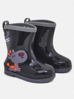 Royalfashion Kalosze dziecięce z naszywkami Funny Time