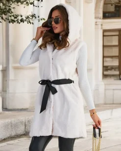 Royalfashion Kamizelka damska futerkowa