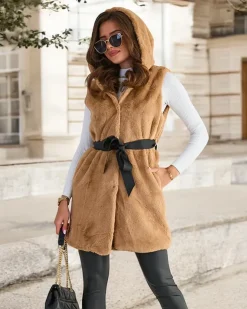 Royalfashion Kamizelka damska futerkowa