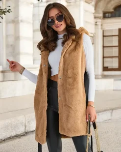 Royalfashion Kamizelka damska futerkowa