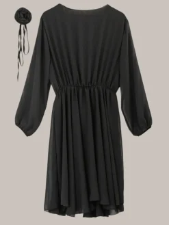 Royalfashion Klasyczna damska sukienka do kolana