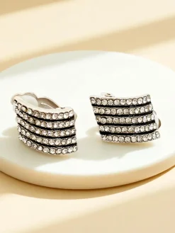 Royalfashion Klipsy kolczyki damskie z cyrkoniami