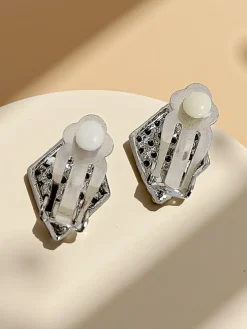 Royalfashion Klipsy kolczyki damskie z cyrkoniami