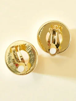 Royalfashion Klipsy kolczyki damskie z perełką Aurelia Perla