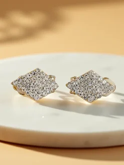 Royalfashion Klipsy kolczyki damskie z cyrkoniami