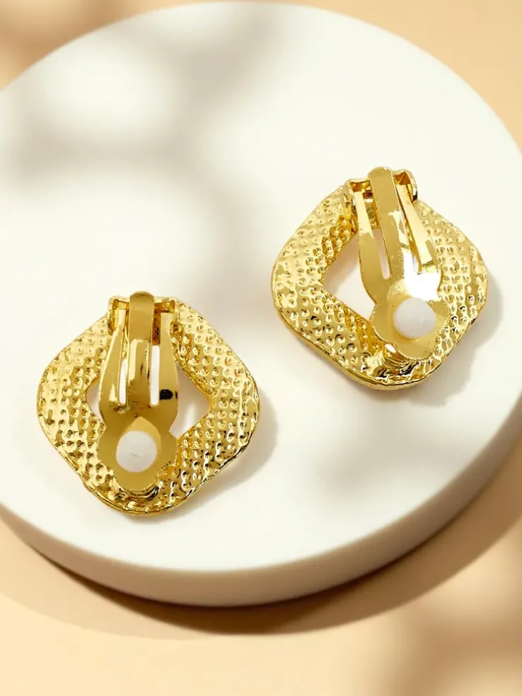 Royalfashion Klipsy kolczyki damskie z perełką Aurelia Perla