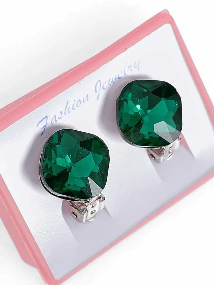 Royalfashion Klipsy kolczyki damskie z kryształem