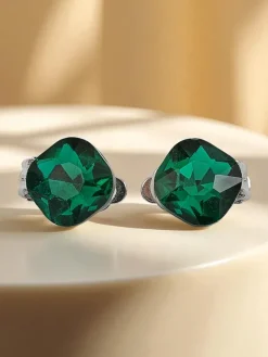 Royalfashion Klipsy kolczyki damskie z kryształem