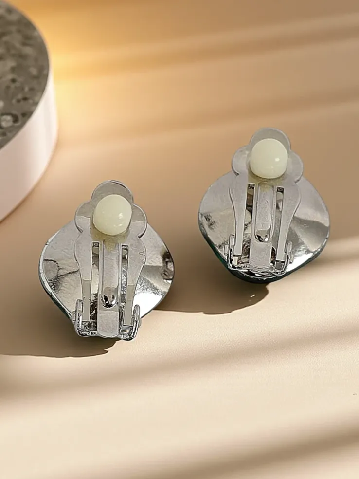 Royalfashion Klipsy kolczyki damskie z kryształem