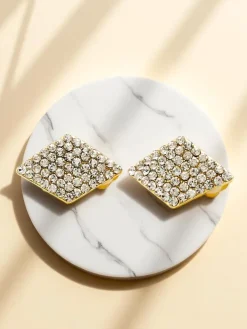 Royalfashion Klipsy kolczyki damskie z cyrkoniami