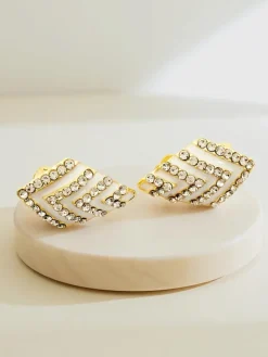 Royalfashion Klipsy kolczyki damskie z cyrkoniami