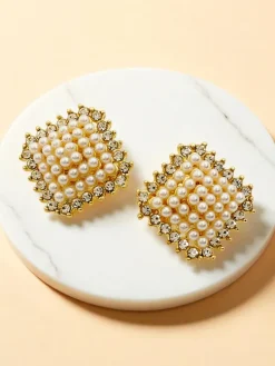 Royalfashion Klipsy kolczyki damskie z cyrkoniami