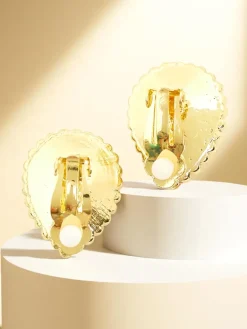 Royalfashion Klipsy kolczyki damskie z kryształem i cyrkoniami