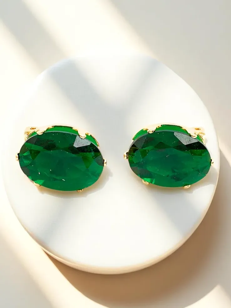 Royalfashion Klipsy kolczyki damskie z kryształem