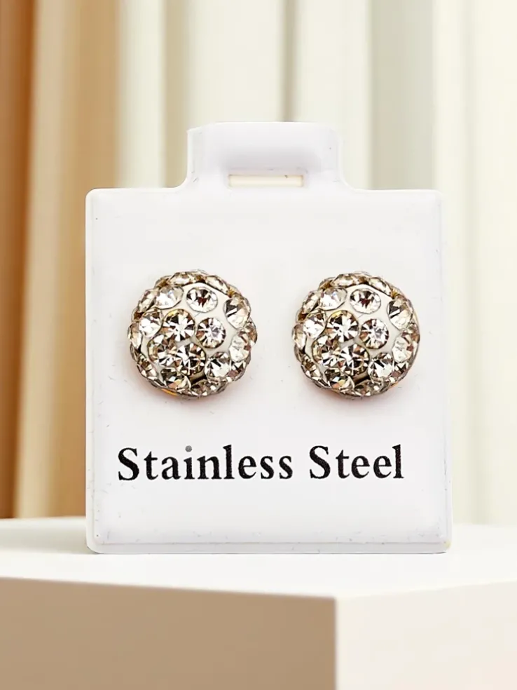 Royalfashion Kolczyki damskie kółeczka z cyrkoniami