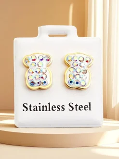 Royalfashion Kolczyki damskie w kształcie misia