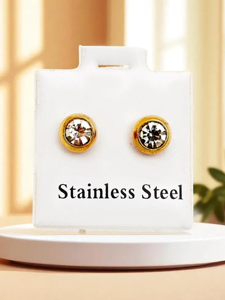 Royalfashion Kolczyki damskie kółeczka z cyrkoniami