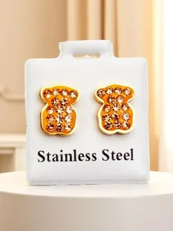 Royalfashion Kolczyki damskie w kształcie misia