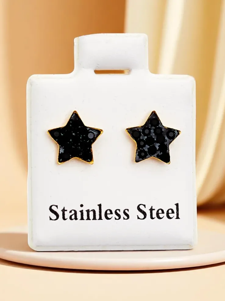 Royalfashion Kolczyki damskie w kształcie gwiazdki