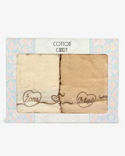 Royalfashion Komplet 2 bawełnianych ręczników