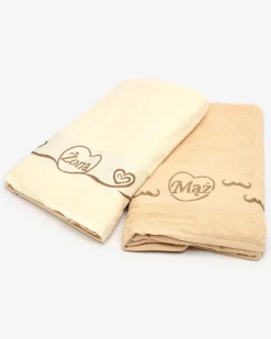 Royalfashion Komplet 2 bawełnianych ręczników