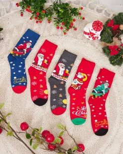 Royalfashion Komplet męskich świątecznych skarpetek 5/pak