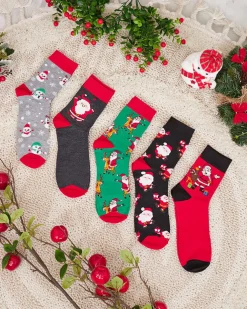 Royalfashion Komplet męskich świątecznych skarpetek 5/pak