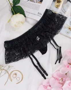 Royalfashion Koronkowe majtki damskie stringi