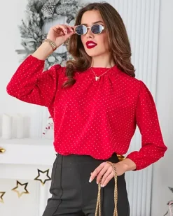 Royalfashion Koszula damska z cyrkoniami