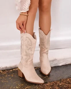 Royalfashion Kowbojki damskie na obcasie Kellib