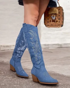 Royalfashion Kowbojki damskie na obcasie Lisso