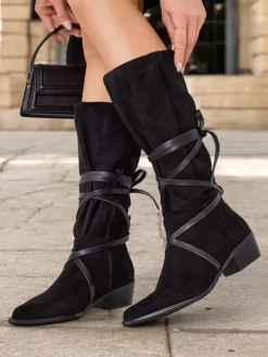 Royalfashion Kozaki na niskim obcasie Rolizoo