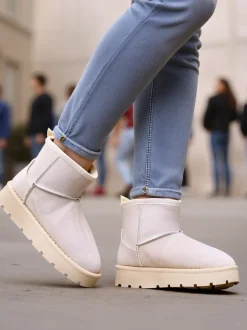 Royalfashion Krótkie buty a'la śniegowce damskie Belli