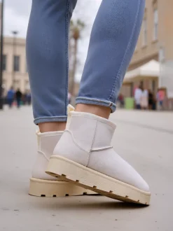 Royalfashion Krótkie buty a'la śniegowce damskie Belli