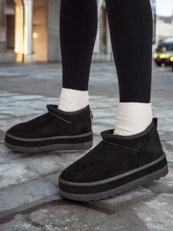 Royalfashion Krótkie buty a'la śniegowce damskie Biovve