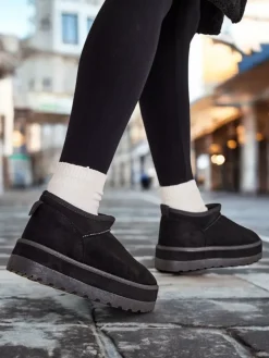 Royalfashion Krótkie buty a'la śniegowce damskie Biovve