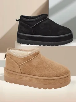 Royalfashion Krótkie buty a'la śniegowce damskie Biovve