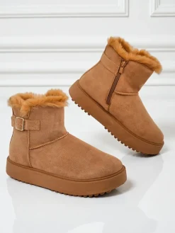 Royalfashion Krótkie buty a'la śniegowce damskie Aurelia Classico