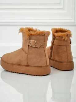 Royalfashion Krótkie buty a'la śniegowce damskie Aurelia Classico