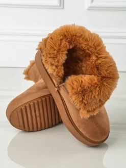 Royalfashion Krótkie buty a'la śniegowce damskie Aurelia Classico