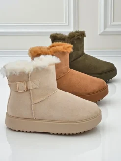 Royalfashion Krótkie buty a'la śniegowce damskie Aurelia Classico